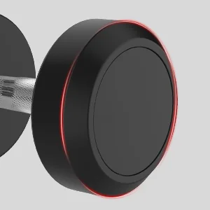 ラバーコーティングされたラウンドダンベル2個セット、ホーム