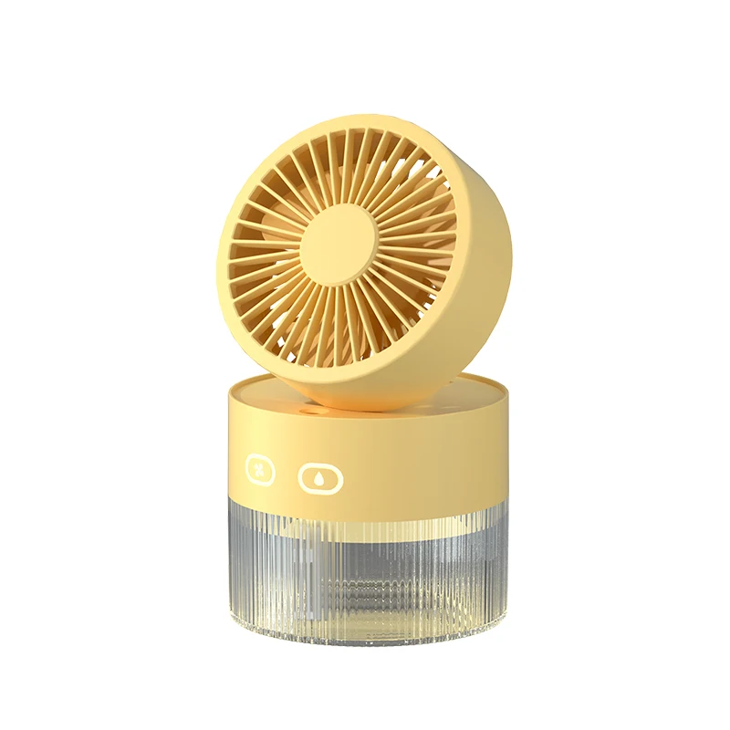 USB Humidify Table Fan Can Add Ice and Water Spray Desktop Powerful Electric Fan Student Dormitory Strong Wind or Small Wind