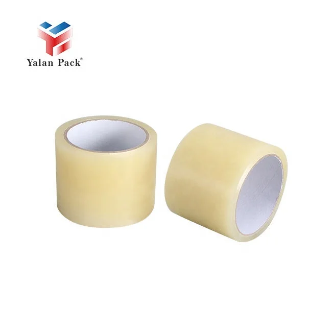 JX Factory Clear Transparent Waterproof Acrylic BOPP Hot Melt Tape Biodegradable Recovery Packing Tape Sealing Box Single Rolled details