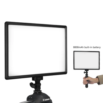 Kingma Portable Led Panel Light with Build-in Battery for Camera Vlogging Living Professional Photography