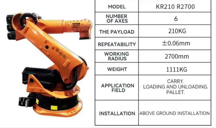 Welding Automatic Palletizing 6 Axis Industrial Robot Arm