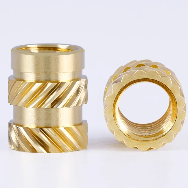 product excellent quality brass thread inserts nut for plastic fixing lock copper customized hex round thread knurled brass insert nut-61