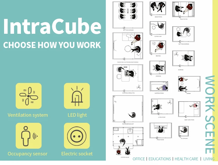 Movable Multi-Person Working Office Pod supplier