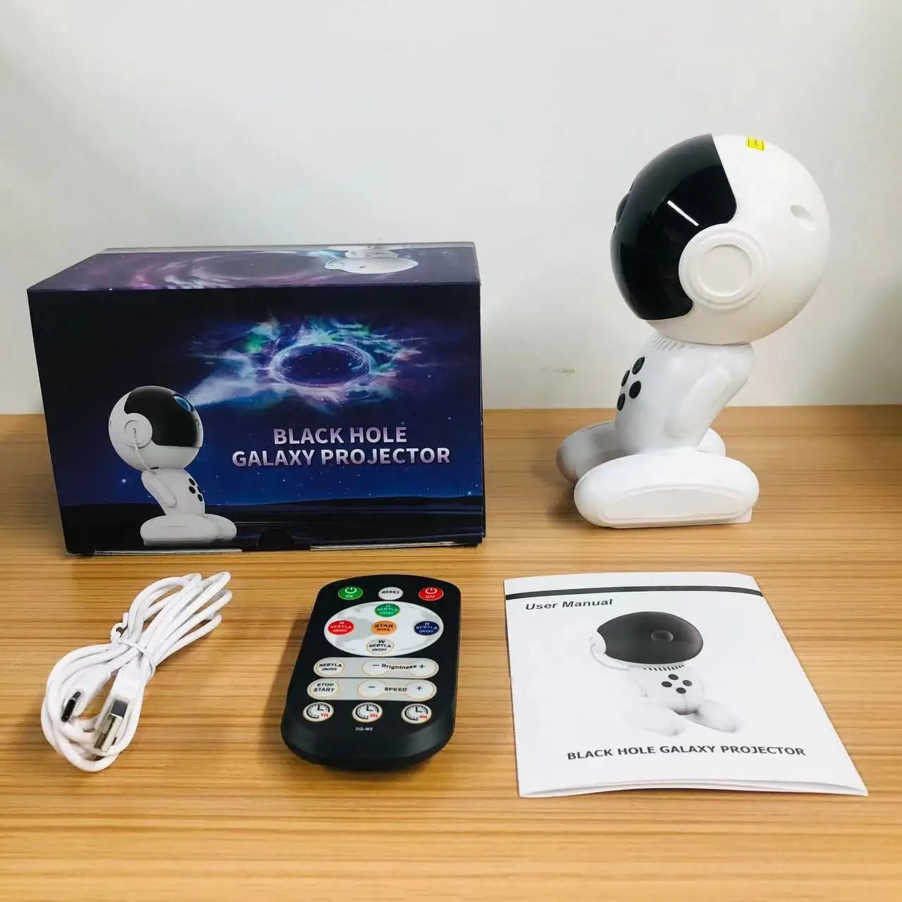 Multi-Color Robot Black Hole Galaxy Projector Lamp - LED Star