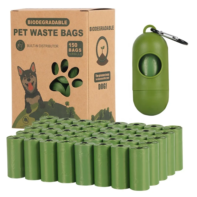 Single Roll Dog Waste Bag Dispenser New Strong 750 Biodegradable Pet Bags #41a 