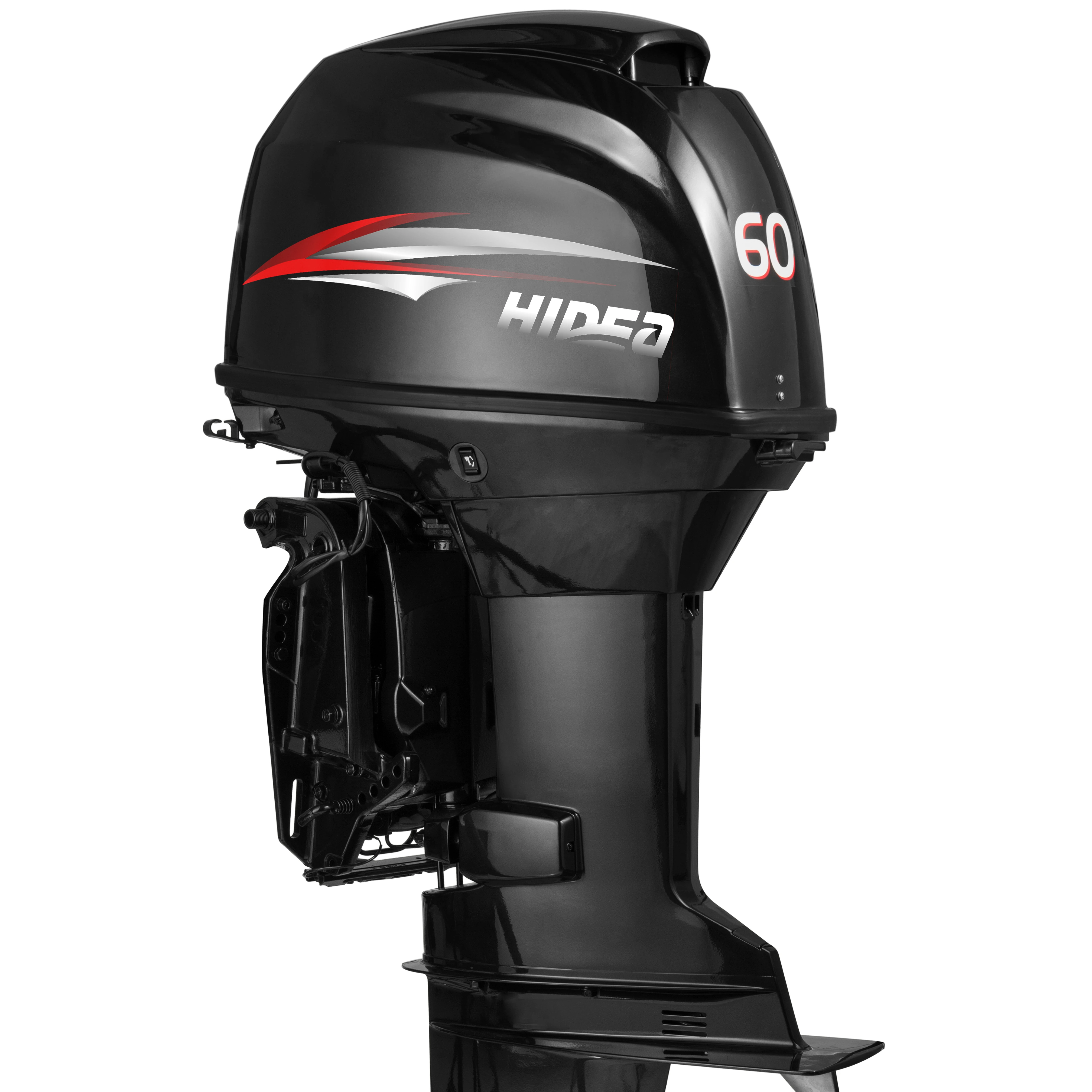 Hot Selling Hidea New Model 60hp Outboard Motor 2 Stroke with CE Certificates Remote Control Electric Steel Hull