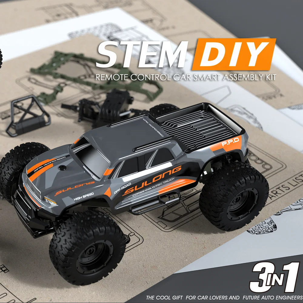 1:18 STEM RC Building Toy Dinosaur Car Engineering Kit