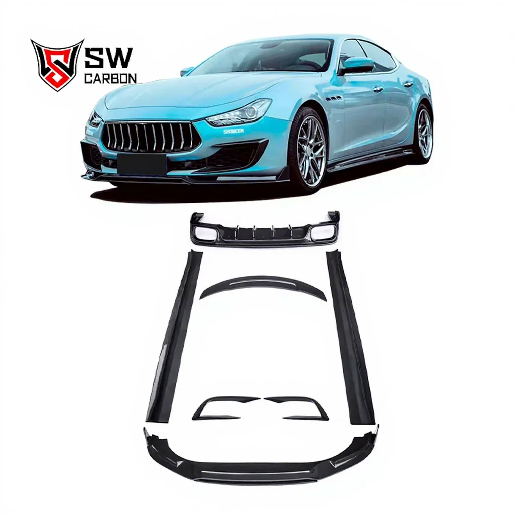 Carbon Fiber C-Mst Style Body Kit For Maserati Ghibli 2014-2019 Upgraded Aerodynamic