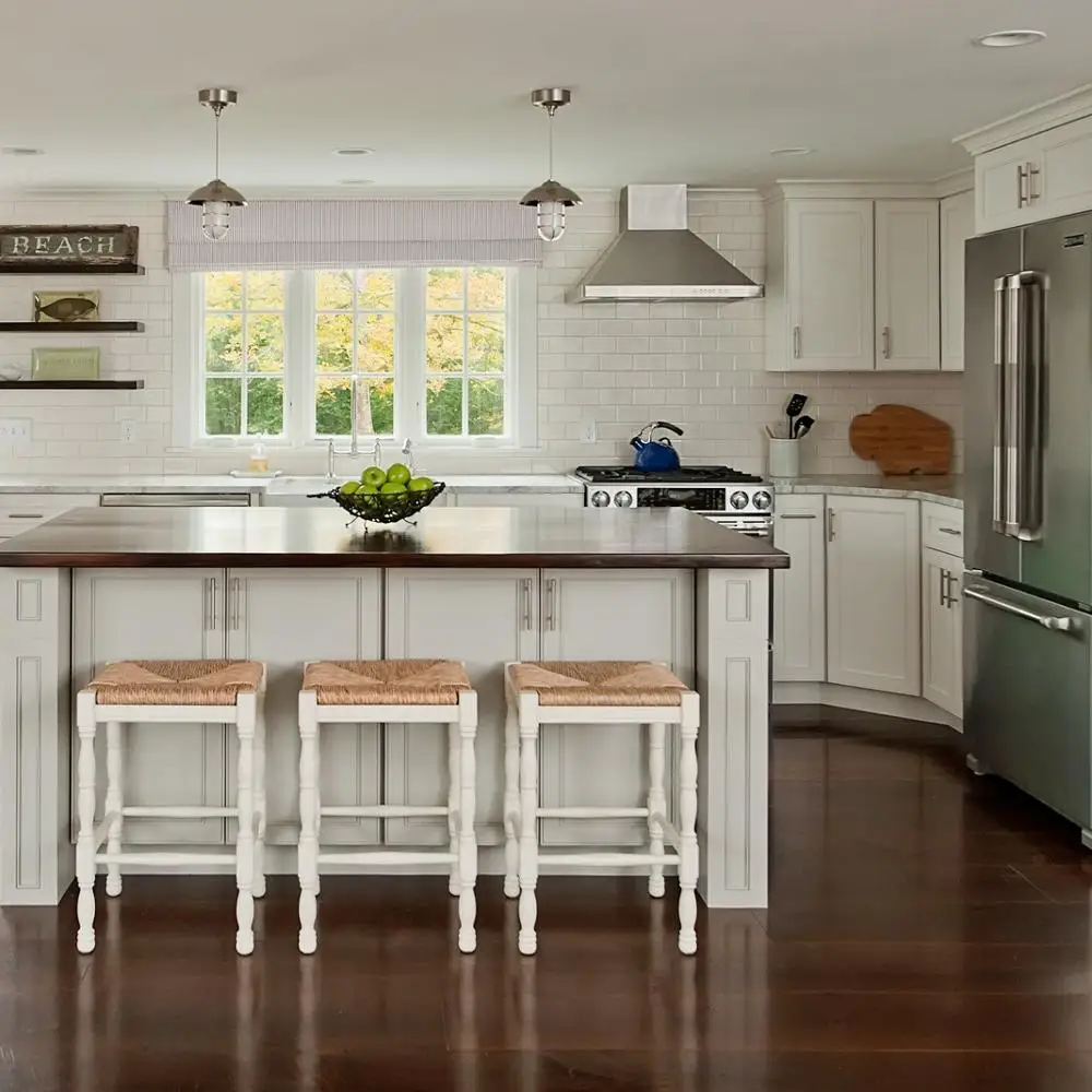 Vermonhouzz Customized Modern Modular Shaker Kitchen Cabinet With Kitchen Island Design Kitchen Cabinets Furniture
