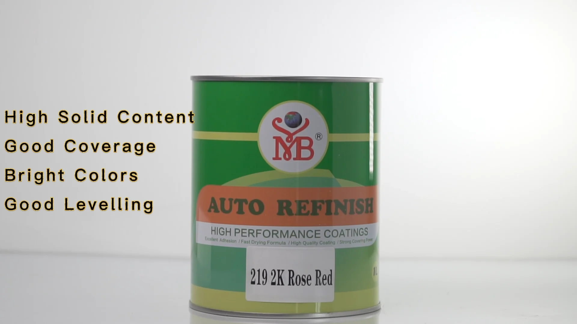 High Glossy And High Hardness 2k Top Coat Automotive Car Paint Car