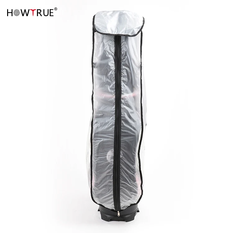 Golf Bag Rain Cover Waterproof Pvc Golf Bag Rain Protection Cover With Hood For Golf Push Carts