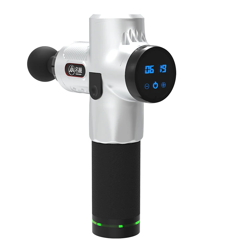 Популярный электрический массажный пистолет Amazon для дома, тренажерного зала, после тренировки, с 6 массажными головками