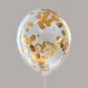 palloncino coriandoli dorati