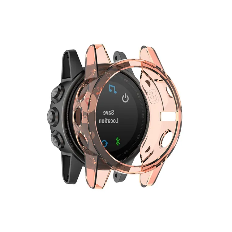 New Small  Smart Custom Beauty Color clear Plastic Tpu case Wrist Watch Protector for Garmin Fenix5S Fenix 5s