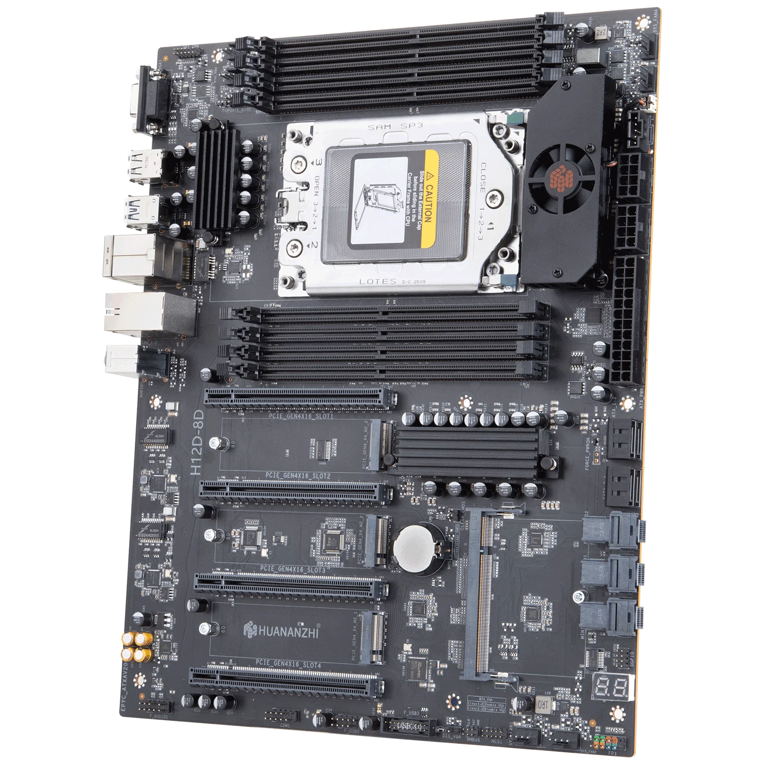 Placa-Mãe H12D-8D com BMC e CPUs EPYC 7002/7003, Suporte a 8x DDR4