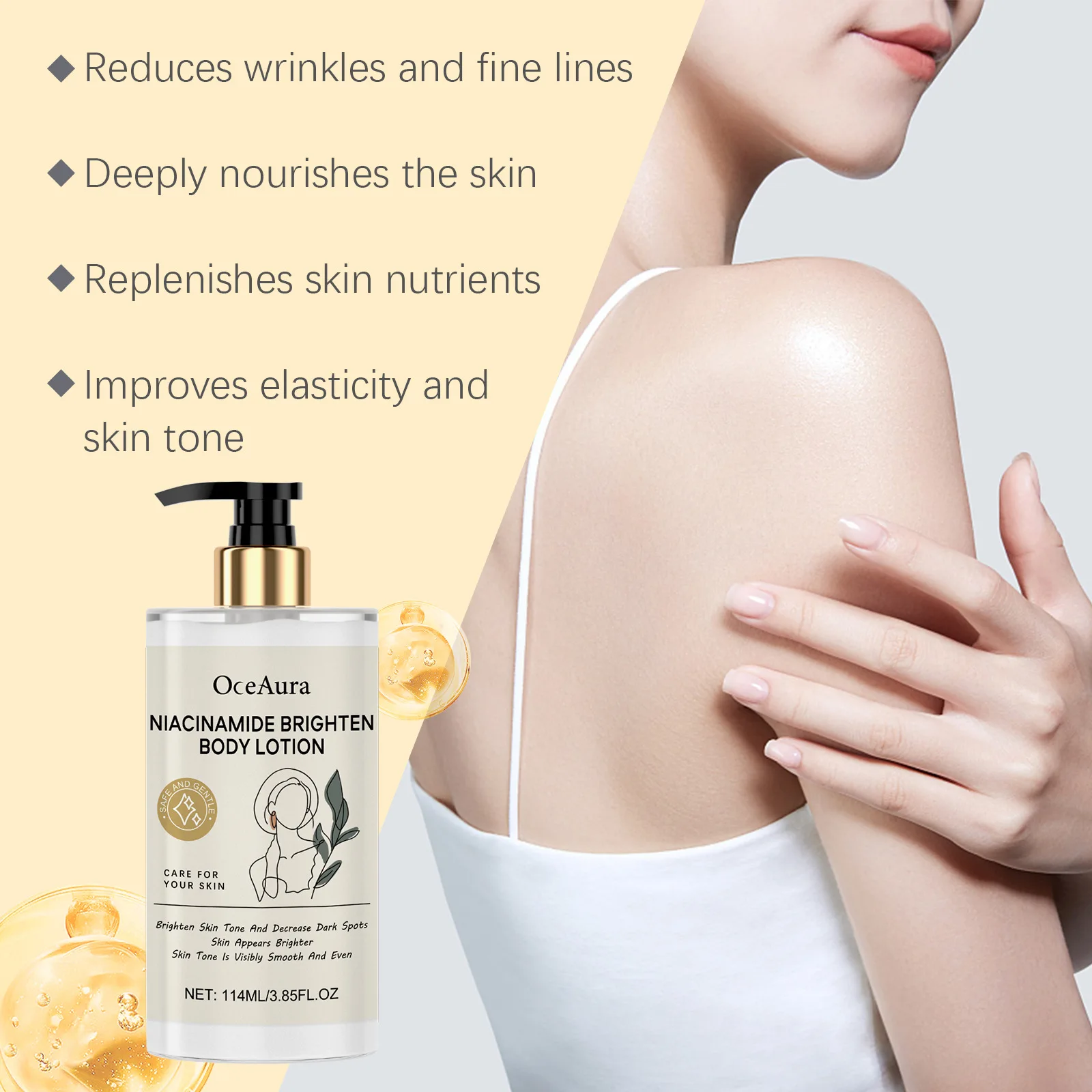 OCEAURA Lightening Moisturizing Body Lotion - Brighten & Nourish