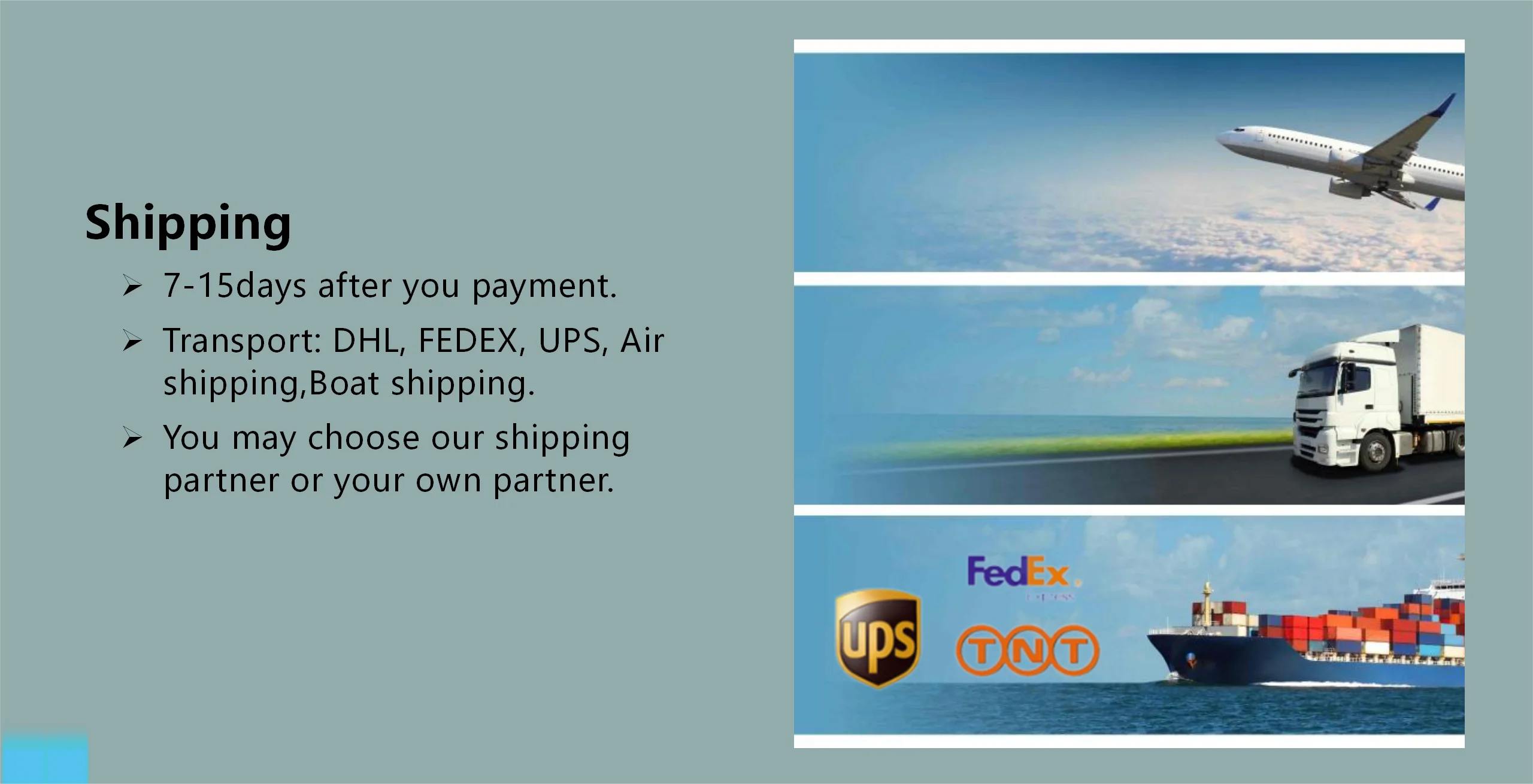 shipping