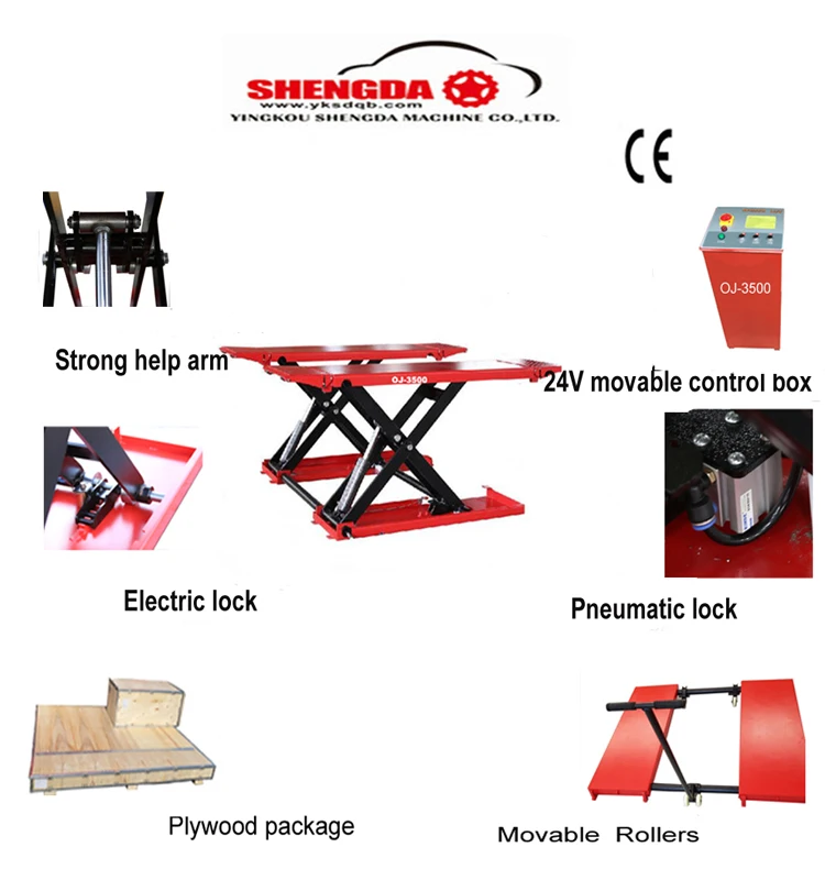 Mid Rise Car Scissor Lift Oj3500 Buy Scissor Car Lift,Mid Rise