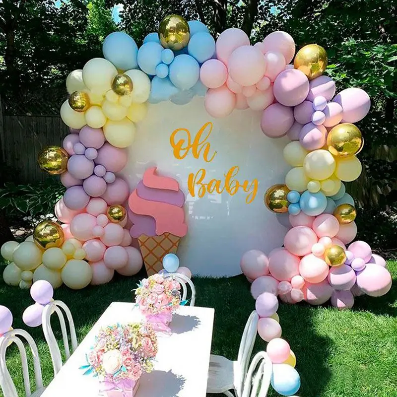 Globos Magicos De Arcoiris Y Macarron Kit De Arco De Guirnalda Para Pastel Baby Shower Cumpleanos Helado Decoracion De Fiesta Para Ninos Buy Magico Arco Iris Macaron Globos Guirnalda Arco Kit Para Pastel Bebe Ducha Cumpleanos