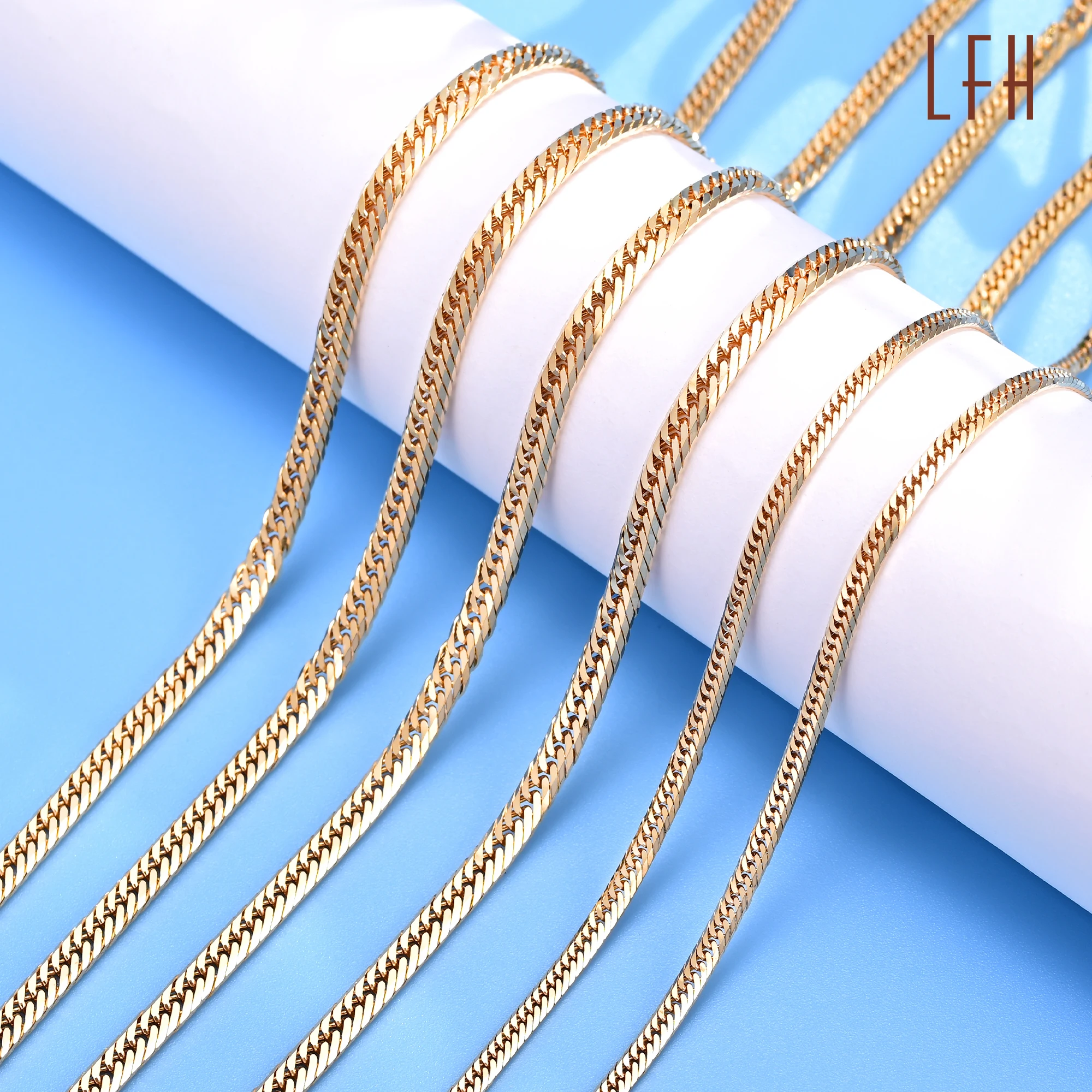 Au 750 Solid Necklaces Real Gold Cuban Link Chain Real Gold Jewelry 18k ...