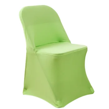 Hot Selling Wholesale Light Green Modern Spandex Folding Chair Wedding Dinning Office Washable Chair Cover