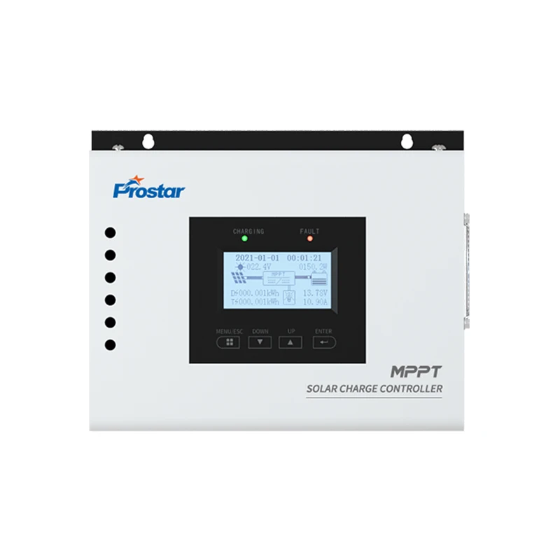 Prostar RS485 Charge Controller 50A  24V 48V Solar  MPPT Power System for Home LCD Screen