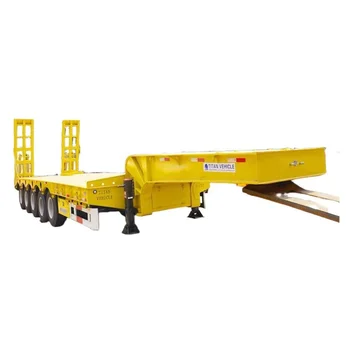 JINMA 3/4 Axles 40/60ft Shipping Heavy Duty Shipping Container Flatbed Semi Trailer For Burundi