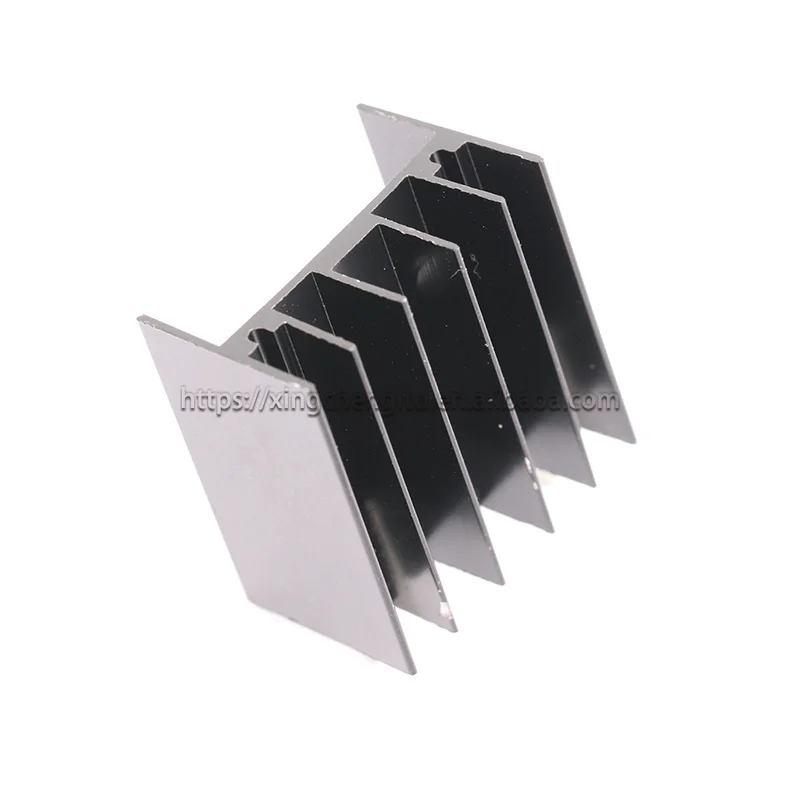 50pcs Black Aluminum Heat Sinks – 23x16x25mm, 2-Pin For TO-220 Transistors, Perfect Cooling Solution 9 thumbnail image
