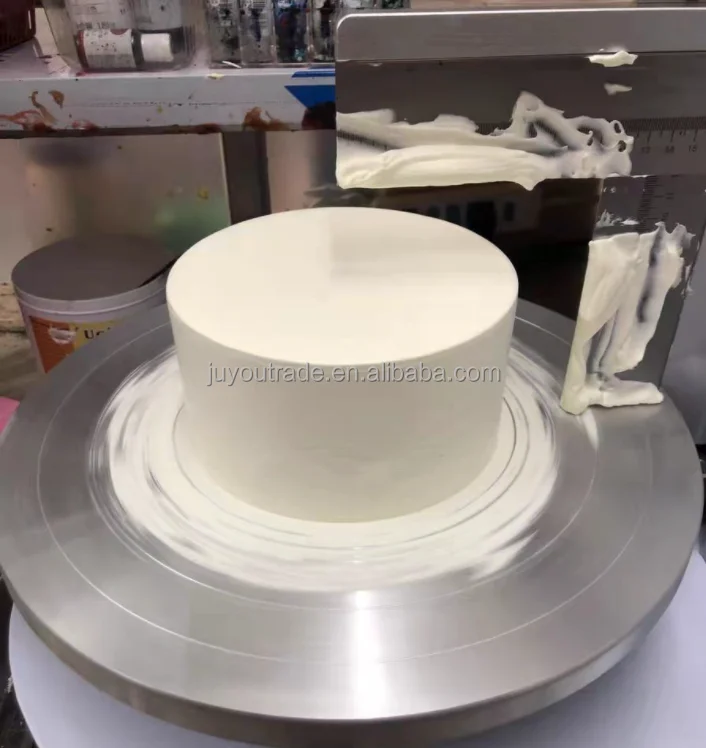 12inch Automatic Cake Plastering Frosting Machine Cake Icing Decorating  Machine Commercial Mousse Cake Cream Coating Machine - Food Processors -  AliExpress