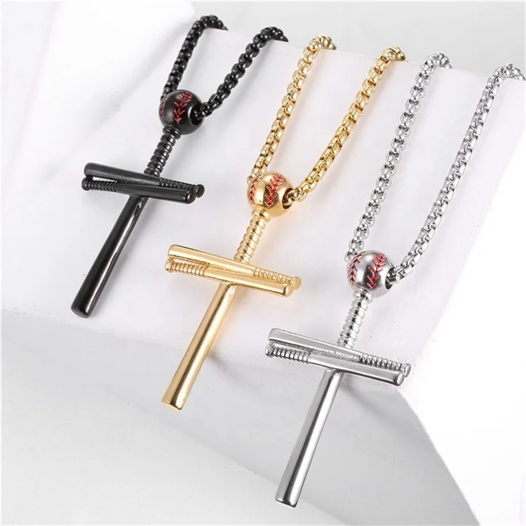 Sports Jewelry,Baseball Bat Necklace 