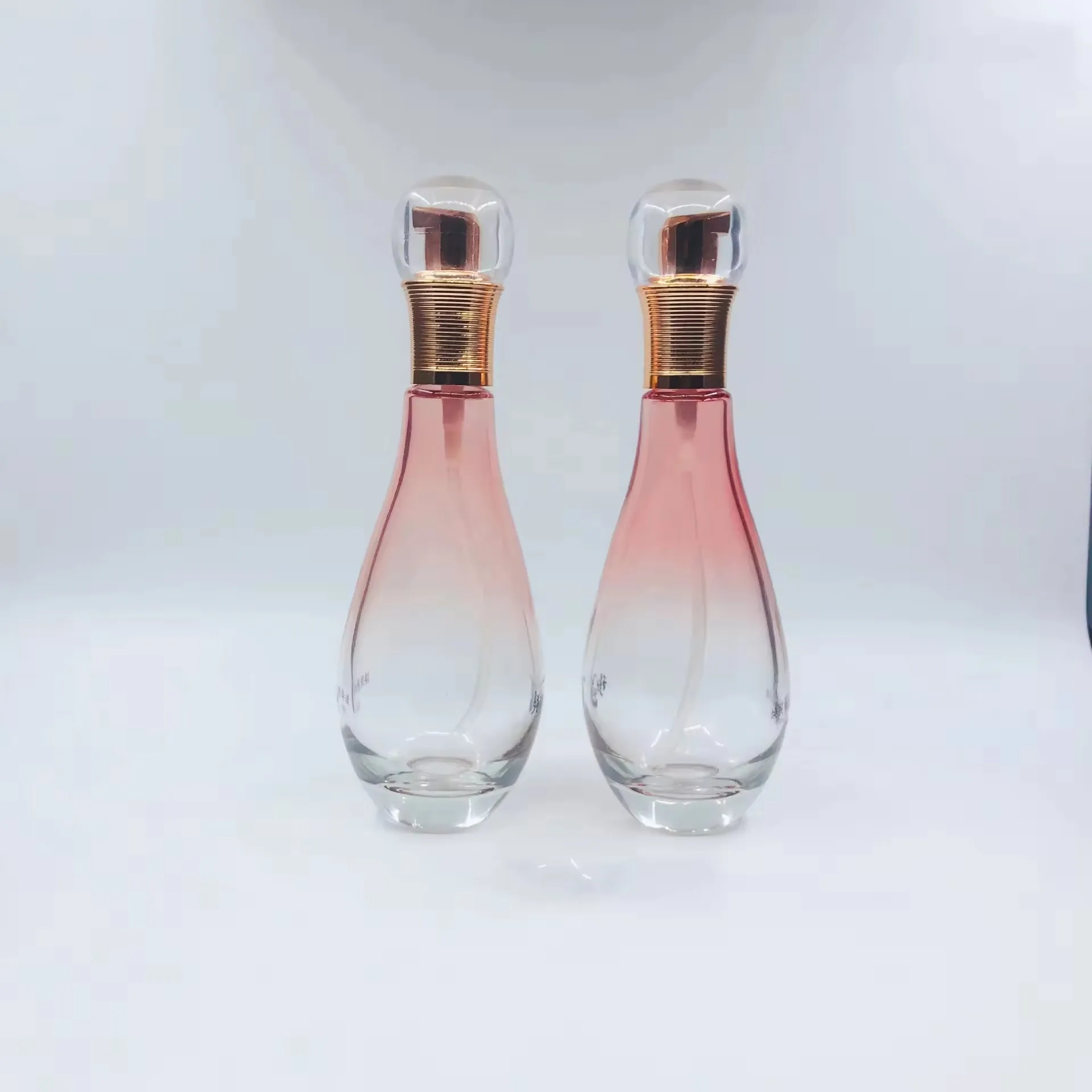 Oem custom 30g50g60ml100ml150ml lotion toner cream serum glass bottle luxury irregular  cosmetic skincare packaging supplier