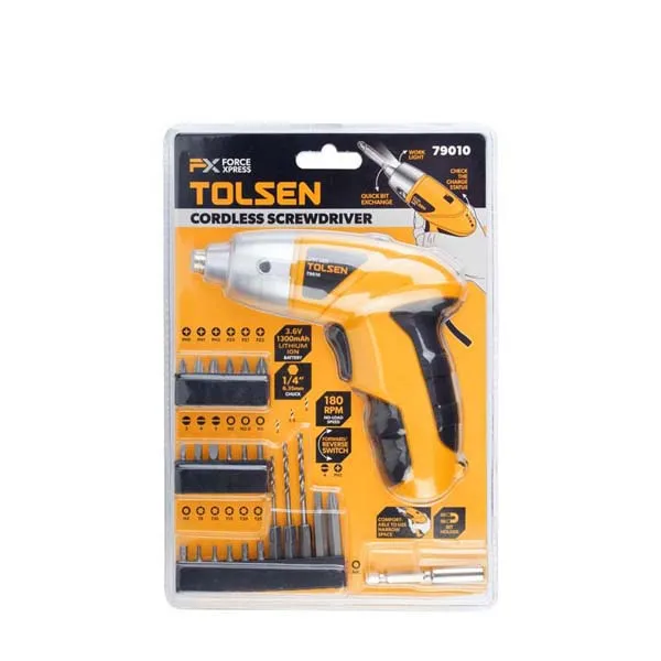 Tolsen Good Cordless Screwdriver Tolsen Cordless Drill, 79023, Li