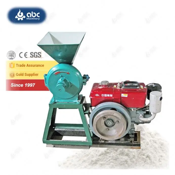 Complete Garri Cassava Processing Machines Diesel Cassava Grinder with Cyclone