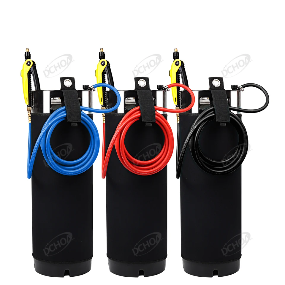 DCHOA Stainless Steel Window Tint Tank Keg Sprayer with 6m Hose for Vinyl Wrap Tools Car Cleaning