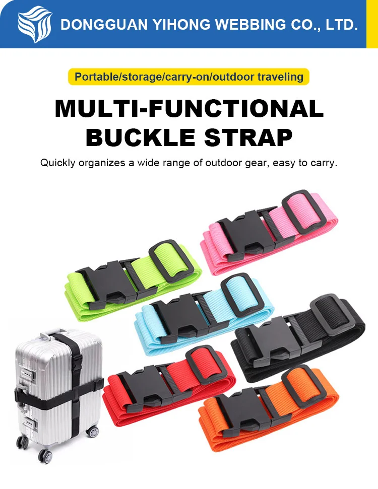 Luggage Belt Travel Lock Custom Travelling Straps For Suitcases