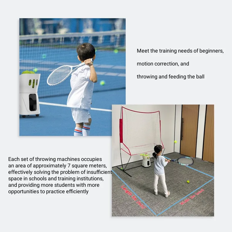 2024 New Design Tennis Automatic Ball Machine Launcher Equipment Feeder Robot For Training Practice With App Remote Control manufacture