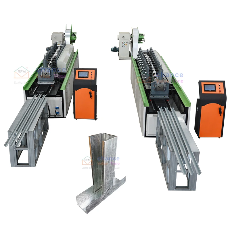 Liming High Speed Stretch Ceiling Profile Drywall Making Machine Plasterboard Metal Stud and Track Roll Forming Machine