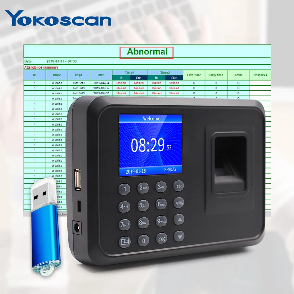Fingerprint Time Attendance Machine - Biometric Recorder