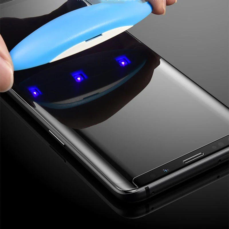 UV Screen Glass Protector With Light and Glue for OnePlus 10 Pro 9 Pro 8 Pro 7 Pro 5G UV Tempered Glass Screen Protector