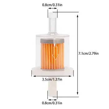 Plastic Gasoline Filter Element Fuel Filter Plastic Filter Forklift Truck Small Straight Pipe Cup