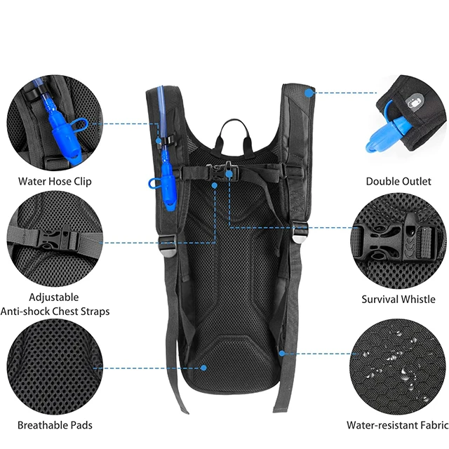 Bsci Custom Bike Backpack Manufacturer Pack Waist Pack With Bladder ...