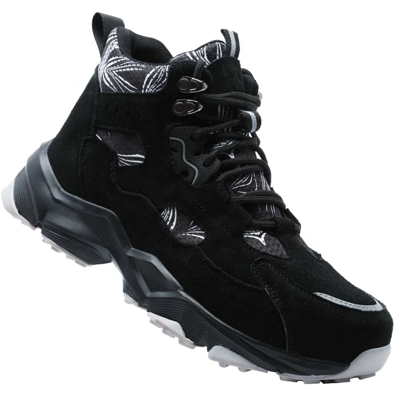 Изготовленные На Заказ Высокие ботинки из воловьей замши со стальным носком непробиваемые сохраняют тепло зимой защитная обувь для мужчин