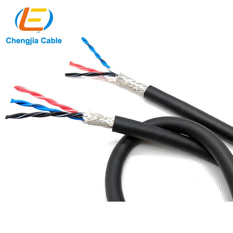 Cable de par trenzado de codificador blindado de alta flexibilidad YY506