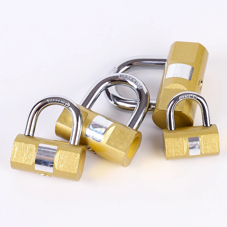Free Samples From Factory OEM Candado Brass Painted Hammer Iron Padlock in Stock