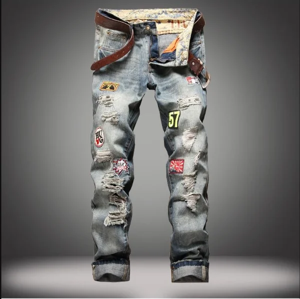2021 Explosies Mannen Broek Slanke Rechte Badge Om Oude Jeans Met Gaten. -  Buy 2021 Nieuwe Verontruste Nieuwe Levieds Ontwerp Manies Denim Voor Jeans  Door Dsquareds Stijlen Broek Stijl,Mannen Jeans Merk China