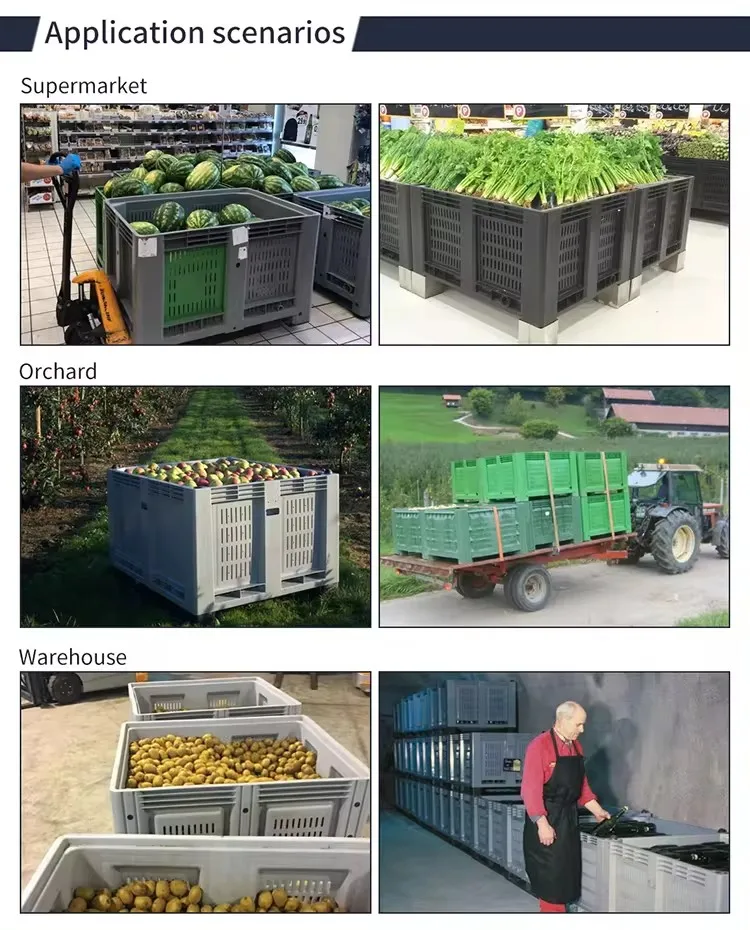 Heavy Duty Hdpe Hygiene Food Grade Mesh Grid Vented Stackable Plastic ...