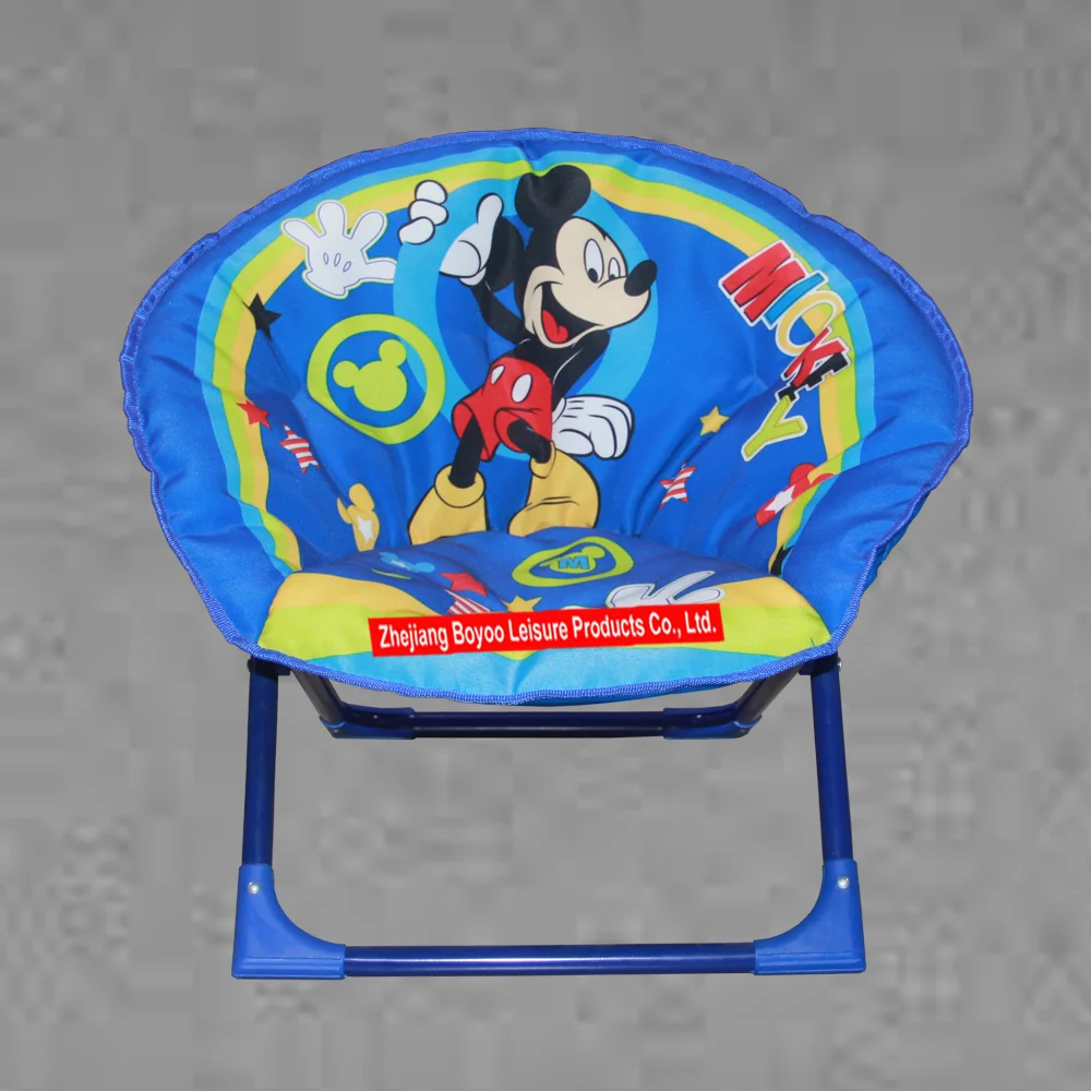 2022 Boyoo Target Camping Cartoon Moon Saucer Chair For Kids