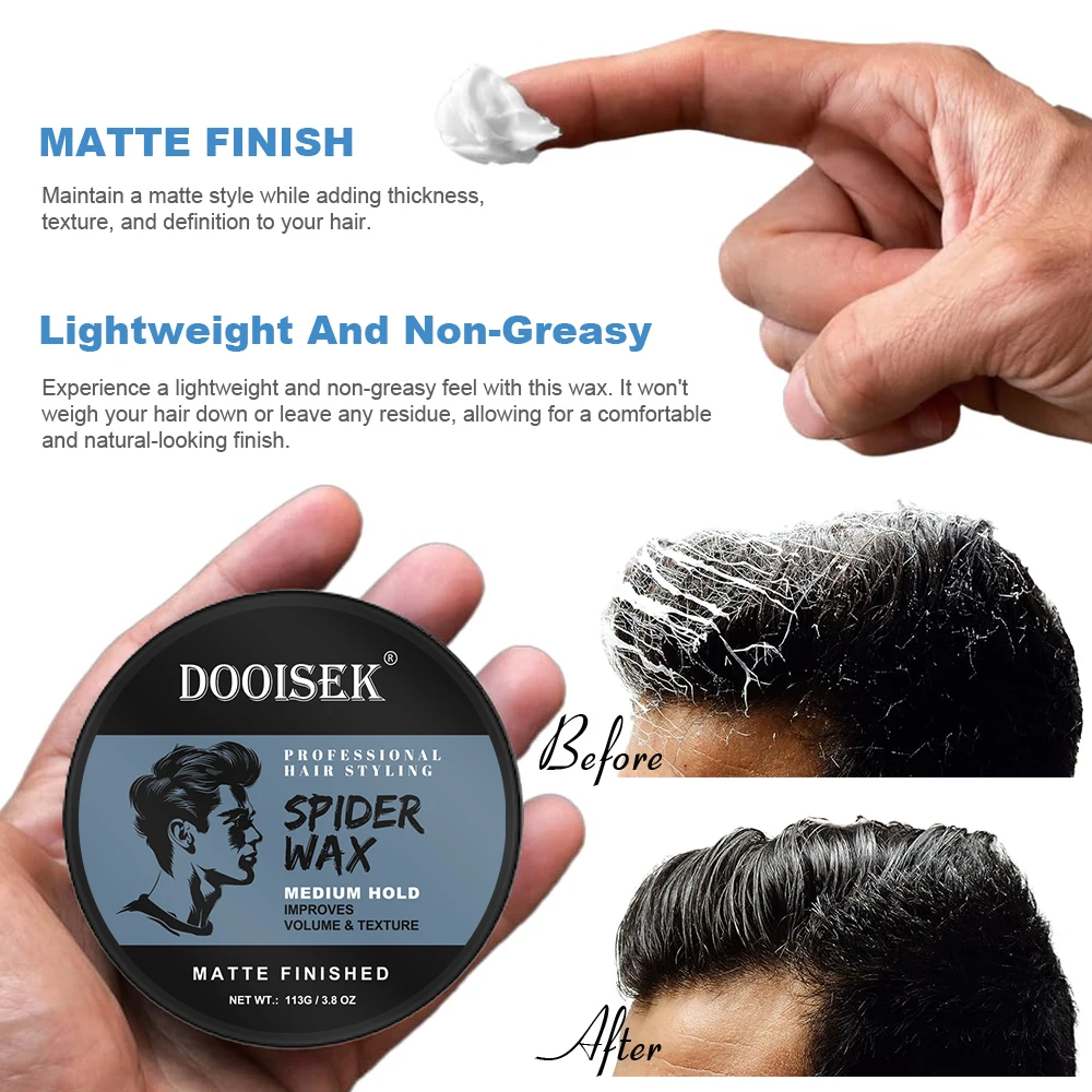 Turkey Custom Label Matte Finished Textures Hair Styling Mousse Pamade Spider Cream Clay Wax for Men