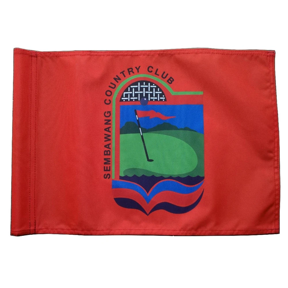 Mini Golf Flags Custom Content Multi Size Single Side Printing Double Sided Printing Golf Flag
