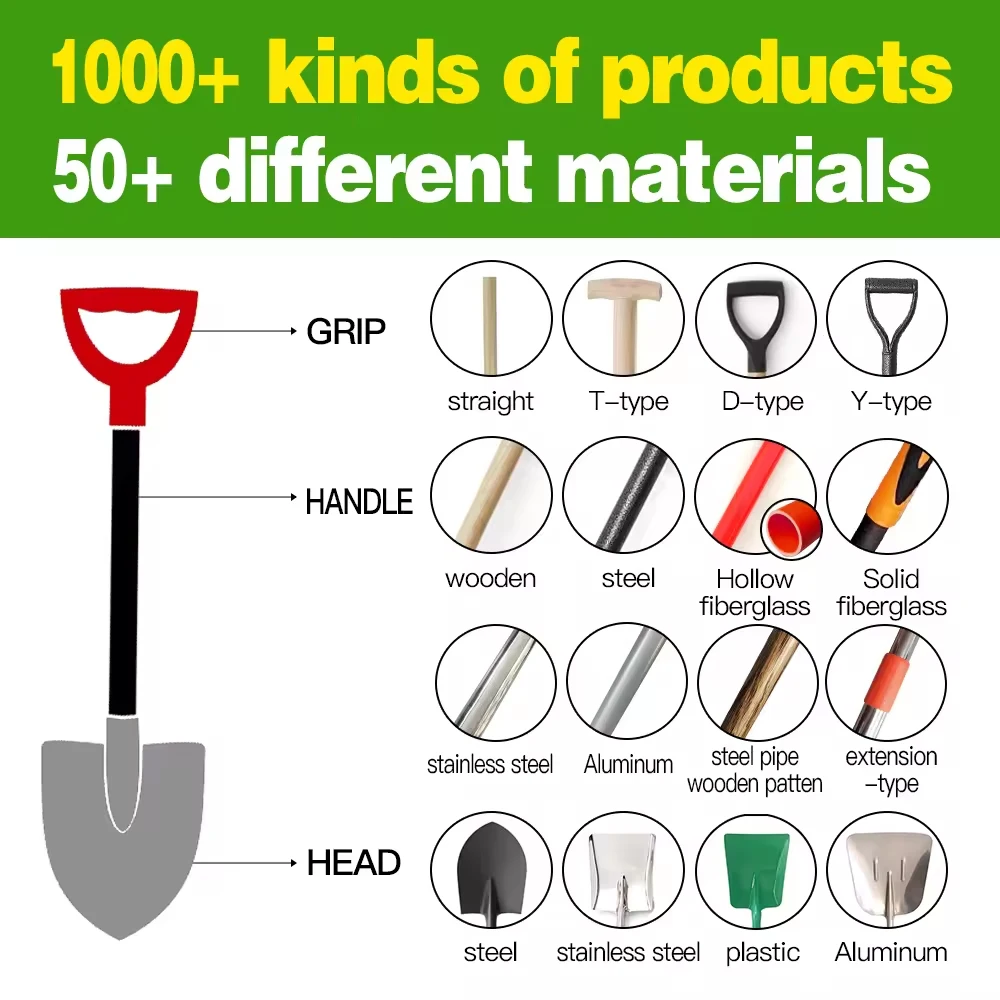 24Hours Sample  Farming Tools Mini Steel Spade Small  Shovel With Fiberglass Handle